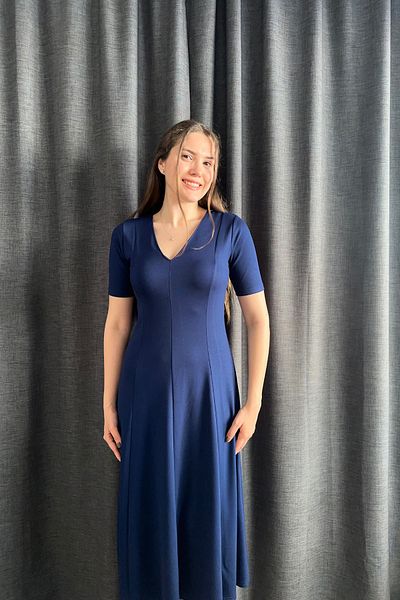 Sorridi V-Neck Short Sleeve Modal Dress