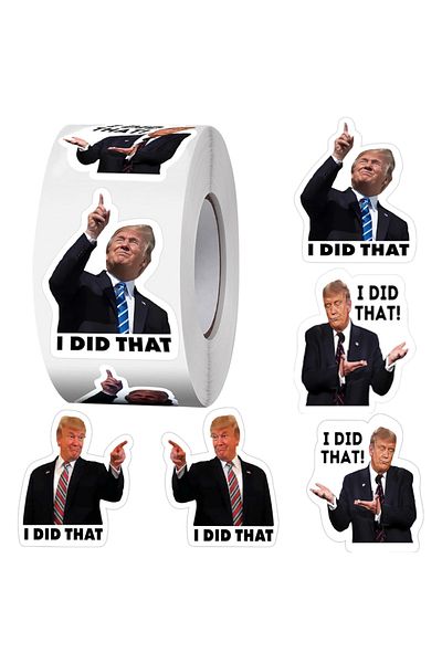 Choice black 200 PCS Trump I Did That Stickers Funny Donald Trump Merchandise Self-Adhesive Car Bumper Lab