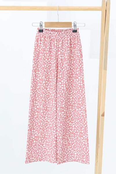 TOFİSA Κοριτσίστικο παντελόνι με μοτίβο τριαντάφυλλο - 27307