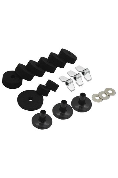 Choice 18 Pcs Felts Pad LADE Cymbals Stand Sleeves Felts Pad 18 Pcs Set With Washer Base Wing Nuts Replacem