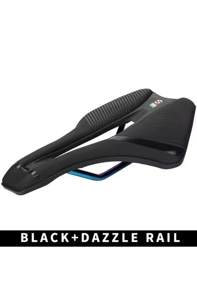 Choice Black-Dazzle Rail TOSEEK Racing Bicycle Saddle Training Grade Man Road...