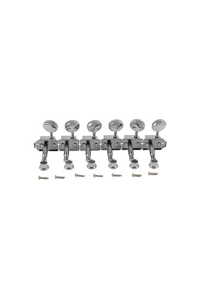 Choice 6 inline Vintage Guitar Tuners Tuning Pegs Keys Machine Heads Set for Electric Guitar Chrome