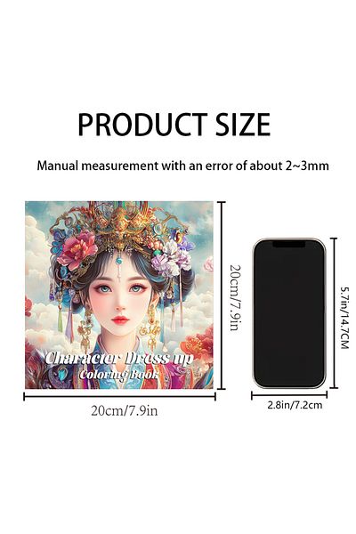 Choice X202 Character Dress UP Coloring Book 26 Pages for Girl Gift Children Graffiti Coloring Picture Pain