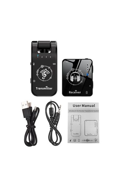 Choice Wireless IEM System Transmitter Receiver 2.4GHz ISM Band Wireless Ear Monitor Automatic Pairing P...
