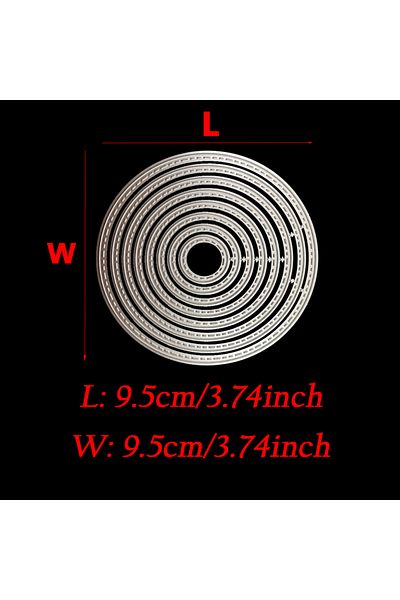 Choice Circle 1PC Circle Frame Metal Cutting Dies Set Stencil for DIY Scrapbooking Photo Album Gift Card Ma