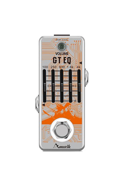 Choice Guitar EQ Amuzik Electric Guitar EQ Pedal Bass Equalizer Effects Pedal 5 Band Graphic Master Level C