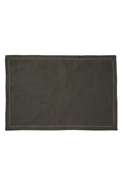 Secret de Gourmet Elina Rectangular Placemat Green Khaki 45 x 30cm