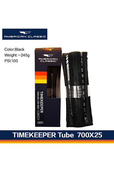 Choice 700X25C-Black-Tube American Classic Timekeeper Bicycle Tire Tube Type/Tubeless 700 x 25C, 700 x 28C,