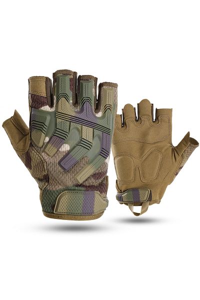 Choice L CP Tactical Half Finger Gloves Outdoor Sport Cycling Hunting Shooting Camping Hiking Combat Bicycl