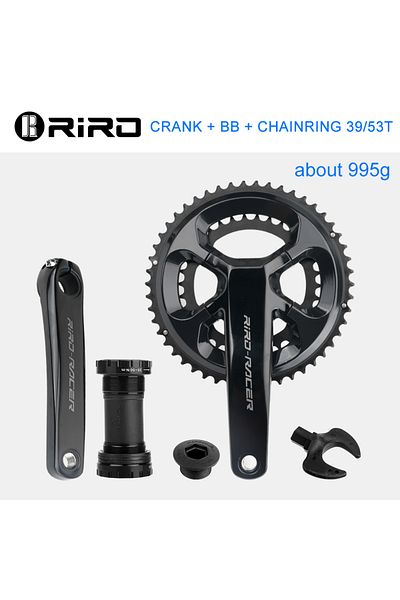 Choice 170mm 53-39T with BB RIRO RACER R8 Road Bike Crankset Ultralight Chainwheel 170mm 50-34T Chainrings