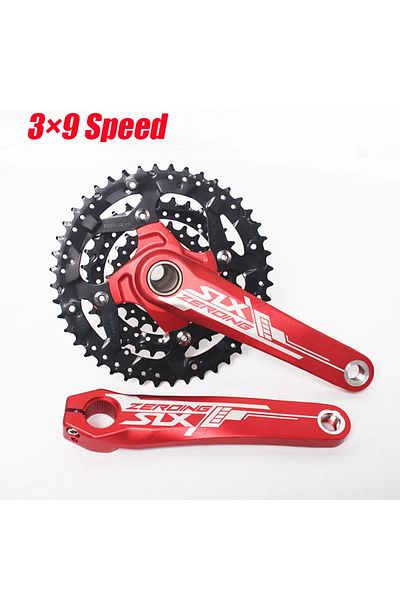 Choice 9S Crankset Red SLX XT Crank MTB Chainring 104BCD Triple Speed Mountain Bike Crankset For Shimano 9/