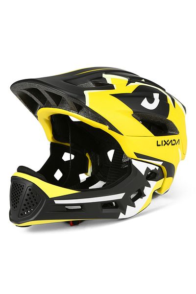 Choice Yellow Kids Detachable Full Face Bike helmet Children's Sports Child Cycling mtb Motorcycle Skateboa