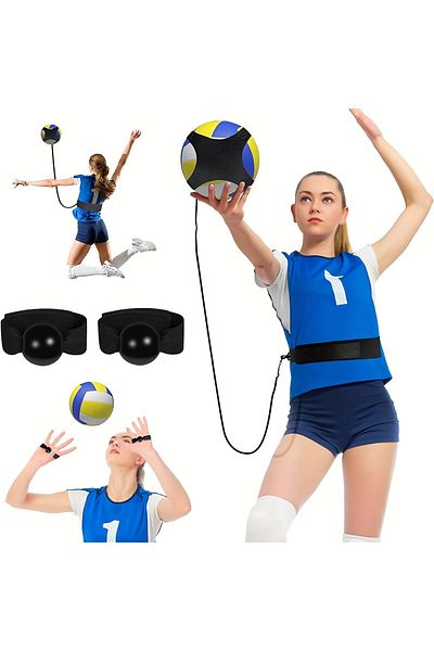 Choice black Volleyball Training Equipment Aid - Solo Volleyball Trainer Kit to Serve & Spike Like A Pro -