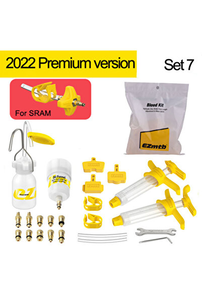 Choice مجموعة أدوات تنفيس زيت فرامل الأقراص الهيدروليكية للدراجات الهوائية إص...