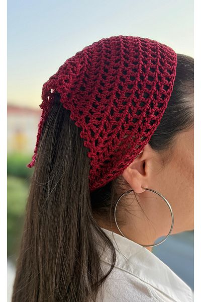 BMU Handmade Knitted Bandana – Breathable Hair Accessory |   Bohemian, Vintage & Stylish Style