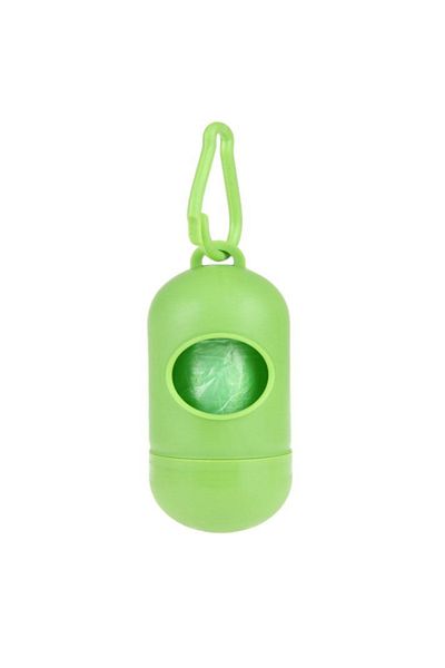 Ropet Set of 2 rolls x 15 waste bags and holder, for dogs and cats, Green