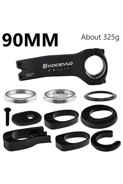 Choice 90mm with Bearing Kocevlo Bike Stem internal cable Bicycle Stem 28.6-31.8mm Aluminum Stem with Space