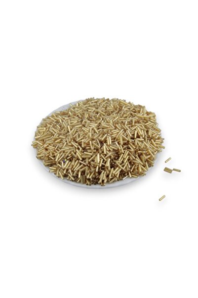 Serhat Aksesuar ve El İşçilik خرز أنبوبي أصفر كريستالي 100 جرام