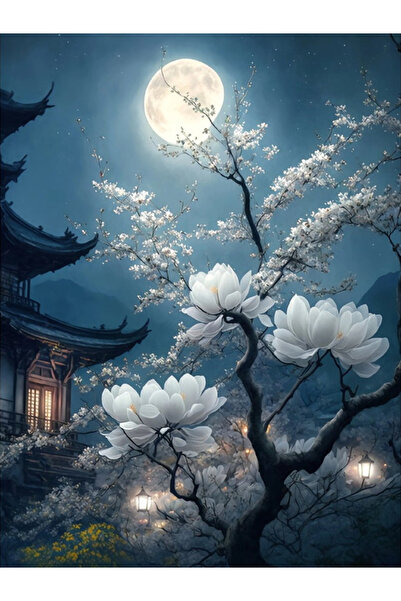 Choice لوحة ماسية للمناظر الطبيعية من HUACAN مقاس 30×40 سم، 3214-AB، فسيفساء ...