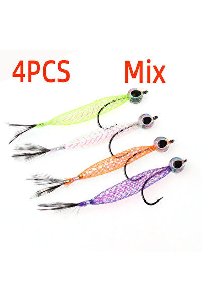 Choice 4 قطع مزيج 4 قطع #4 عيون سمك ثلاثية الأبعاد من مادة المايلر ذباب سمك ا...