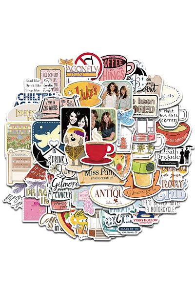 Choice 50PCS 50PCS Gilmore Girls Stickers Cartoon Funny Graffiti Decals Luggage Motorcycle Gift Luggage Dec