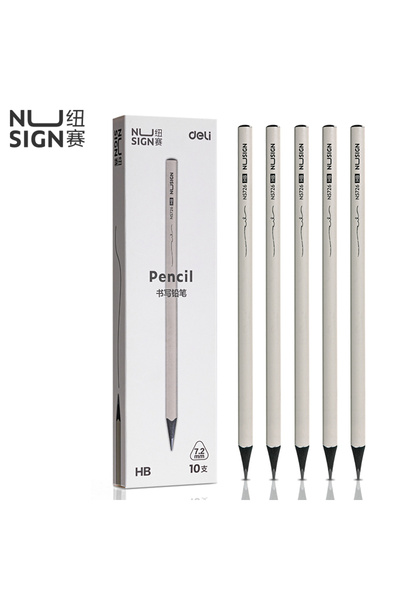 Deli أقلام رصاص خشبية من نوساين HB 1BOX، 10 قطع/العلبة - أقلام رصاص سوداء HB ...