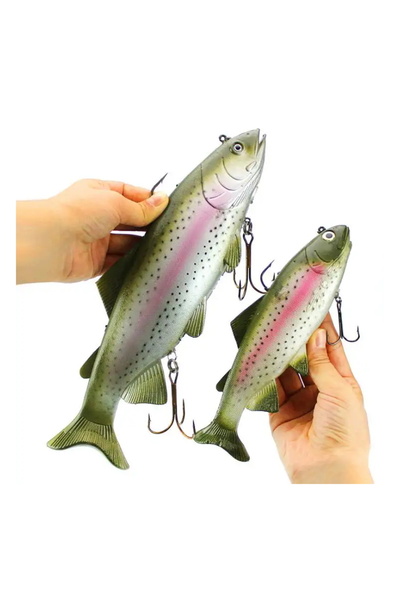 Choice 30 سم 400 جرام 1 طُعم صيد سمك السلمون المرقط من WEIHE بطول 20 سم و30 س...