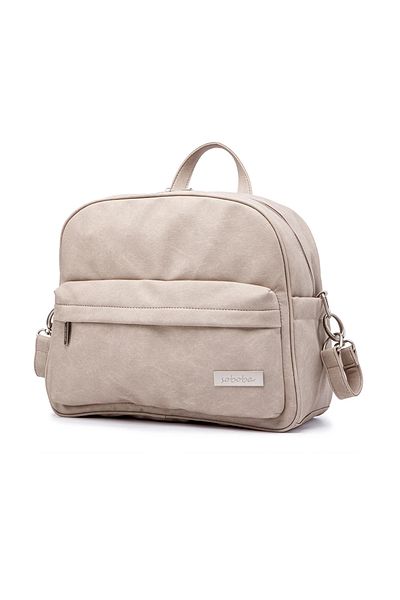 Choice حقيبة ظهر حفاضات Pebble Soboba Solid Fashion للعناية بالطفل، مقاومة للماء، متعددة الوظائف، لتغيير الحفاضات B