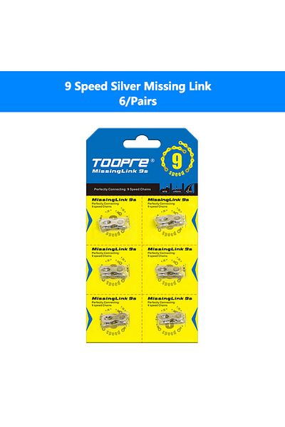 Choice 6 Pairs 9S Silver 6 Pairs Bike Chain Missing Link 6/7/8/9/10/11/12 Speed MTB Road Bicycle Chain Quic