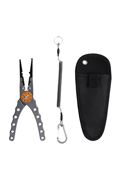 Choice كماشة صيد متعددة الوظائف رمادية فاخرة مقاومة للتآكل كماشة صيد من الألو...