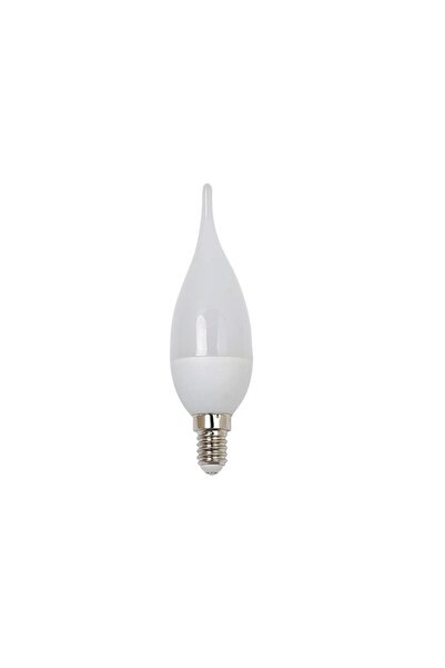 fullreyon 1 Adet Çok Kaliteli E14 Duy 5 Watt, 4200 Kelvin Beyaz Işık Led Ampul, Avize, Şamdan Ampulü Mum Ampul