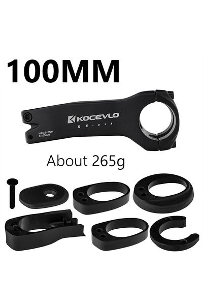 Choice 100mm Kocevlo Bike Stem internal cable Bicycle Stem 28.6-31.8mm Aluminum Stem with Spacer Road Handl