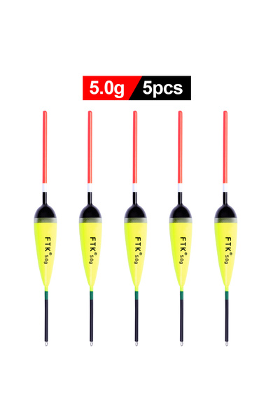 Choice عوامة صيد FTK 5 قطع/عبوة، وزن 5 جرام - 5 جرام، الطول 15.5-20 سم، عوامة...