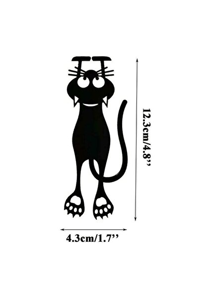 Choice black Creative bookmarks, hollow black cat bookmarks, suitable for tea...