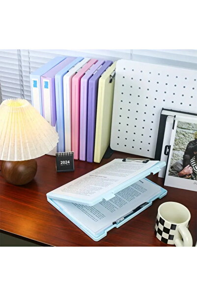 Choice6 light blue WQN-1PC Multi-Color Multi-function Large Capacity A4 Clip ...