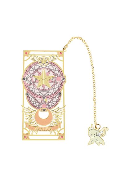 Miniso SQ0129 Anime Sakura Bookmark Card-Captor Classic Cartoon Fans Collection Exquisite Metal Bookmark Pa
