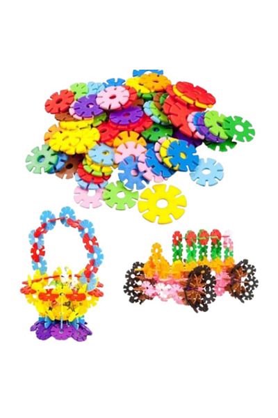 Star Master Educational Construction Set, 192 Pieces Snowflake, Multicolor