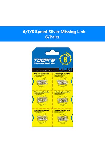 Choice 6 Pairs 6 7 8 Silver 6 Pairs Bike Chain Missing Link 6/7/8/9/10/11/12 Speed MTB Road Bicycle Chain Q
