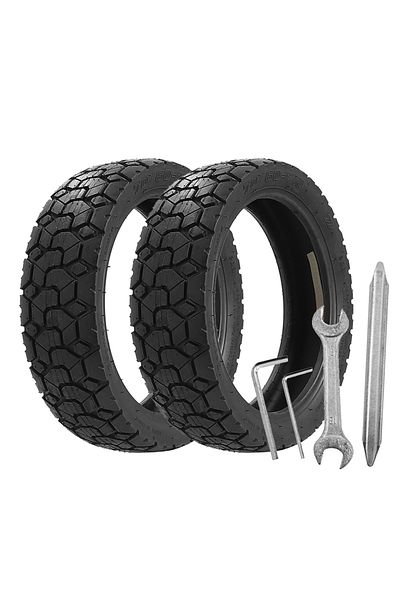 Choice 2pc with tools 11-Inch Tubeless Off-Road Tire for Ninebot ZT3 ZT3 Pro Electric Scooter Front and Rea