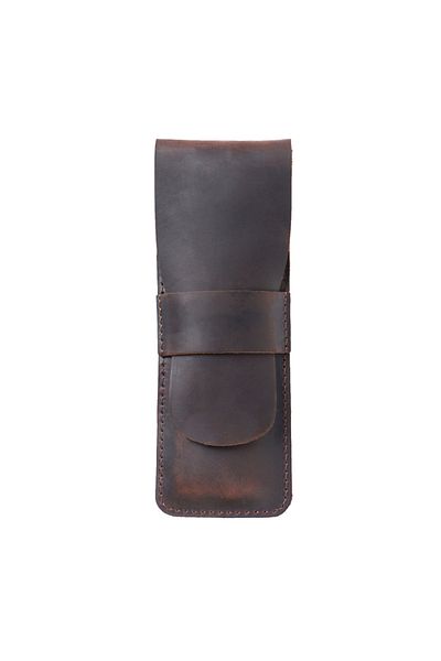 Choice Coffee Retro Genuine Leather Pen Sleeve Case Holder Organizer Bag Portable Cowhide Pencilcase Travel