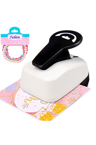 Choice 1 Foldover Hang Tag Bracelet Necklace Headband Display Card Paper Hole Puncher Paper Cutter Jewelry.
