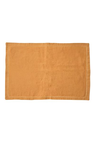 Secret de Gourmet Elina Rectangular Placemat Yellow Ochre 45 x 30cm