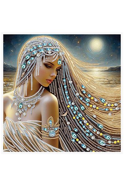 Choice Long hair beauty Special Shape Diamond Art Kits for Beginners and Adults,Long hair beauty Diamond Ar