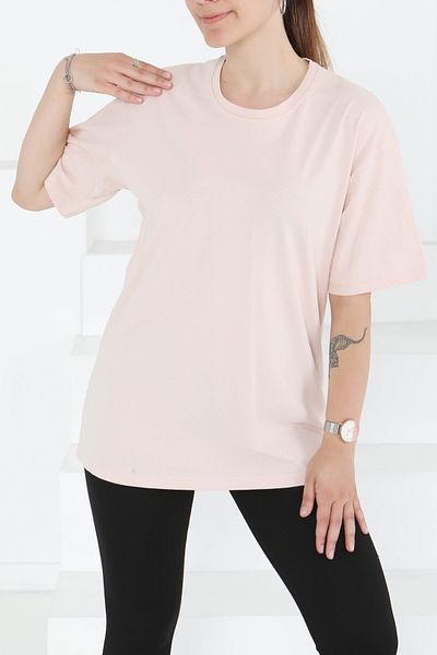 TOFİSA Short Sleeve T-Shirt Powder - 27346