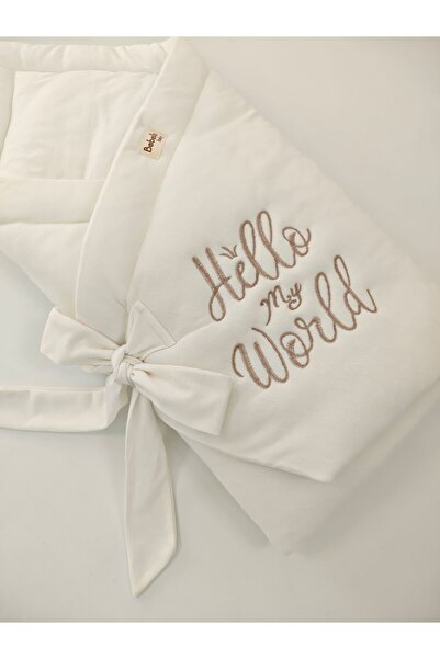 Bebella 100% Cotton Special Fabric Baby Swaddle Blanket – Hospital Release & Newborn with Embroidery Detail