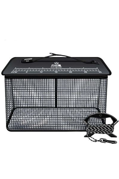 Choice Foldable fish cage Santa king Foldable Fishing Cage Net Durable AntiSnag AntiBite Floating Design fo