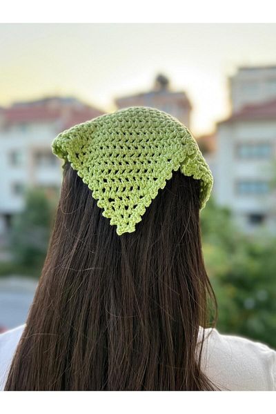 BMU Handmade Knitted Bandana – Breathable Hair Accessory |   Bohemian, Vintage & Stylish Style