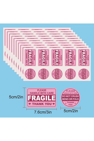 Choice 100pcs 100PCS Fragile Stickers Don Not Crush Handle with Care 5cm*7.6cm Shipping Label Packaging Rem