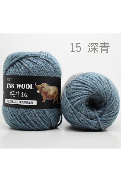 Choice 15 Yak Wool 3-Strand Wool Yarn Hand Woven Medium Thick Sweater Coat Yarn Crochet Scarf Hat Yarn