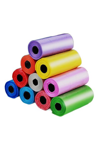 Ropet Set of 12 rolls of household waste bags for feces, 12 rolls x 15 bags, Hygienic bags for dogs and cats